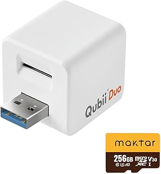 Amazon.co.jp: Qubii Duo USB Type A ホワイト (256GB microSDセット Amazon.co.jp: Qubii Duo USB Type A ホワイト (256GB microSDセット